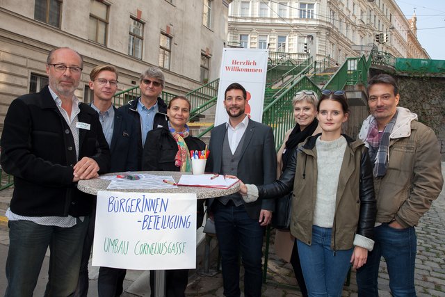 Bei der Stiegenanlage stellten sich alle Mariahilfer Fraktionen den Wünschen der Anrainer. | Foto: BV6