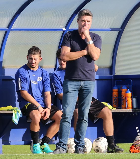 Nachdenklich: Franz Fuchs, Trainer in Edelstauden.