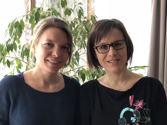 Wiederverwerten, recyceln, reduzieren: Merle Weber (l.) und Evelyn Rath zeigen, wie es funktioniert.