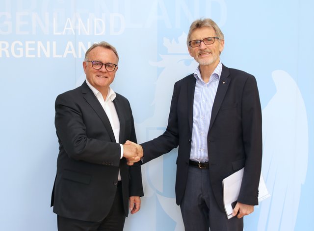 Lions-Präs. Gerhard Jeidler bei LH Hans Niessl | Foto: LMS
