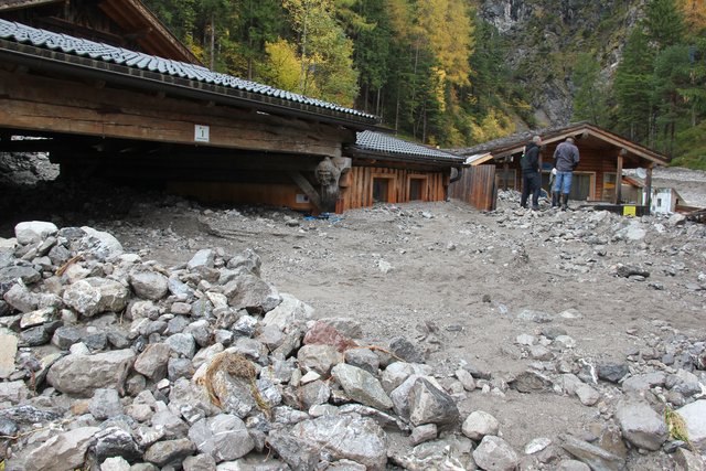 Ein Bild der Verwüstung zeigte sich beim Lokalaugenschein in der Galitzenklamm | Foto: Hans Ebner
