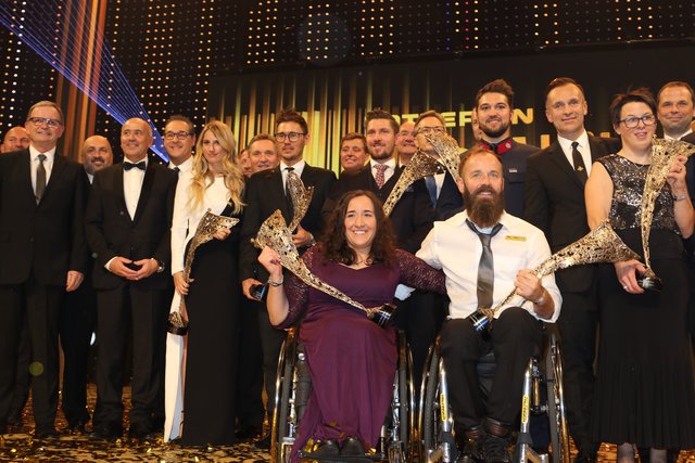 Bei der Lotterien Sporthilfe-Gala gab es viele Ehrungen und Michael Strasser war mittendrin. | Foto: © Nim