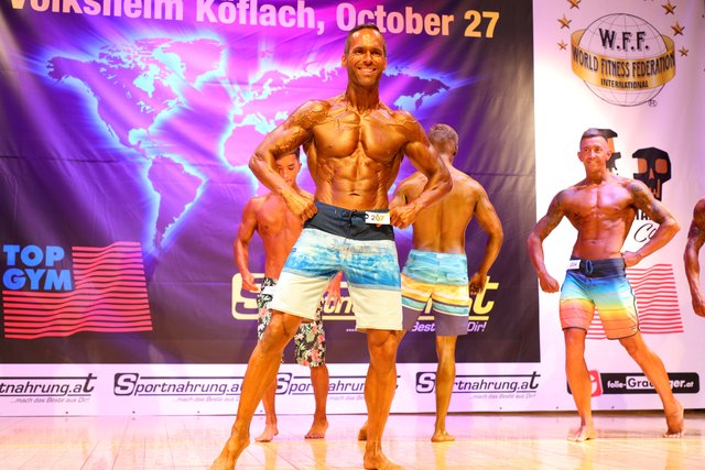Ästhetik statt Muskelmasse: So schaffte es Josef Strohmeier zum "Mr. Universe" nach England – nach nur acht Wochen Vorbereitung. | Foto: NABBA/WFF Austria