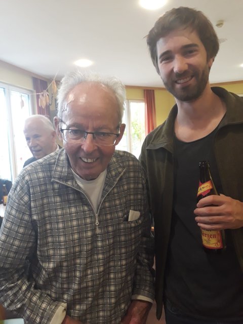 Jungsängerobmann Alfred mit Thomas Ferstner