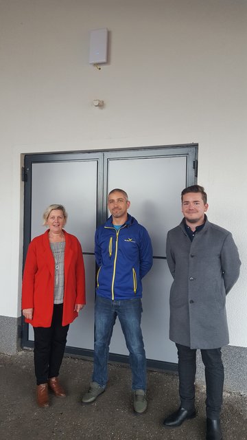 Bürgermeisterin Gabriele Aigenstuhler, Wolfgang Wielend und Vizebürgermeister Patrick Geier | Foto: Gerald Brandt