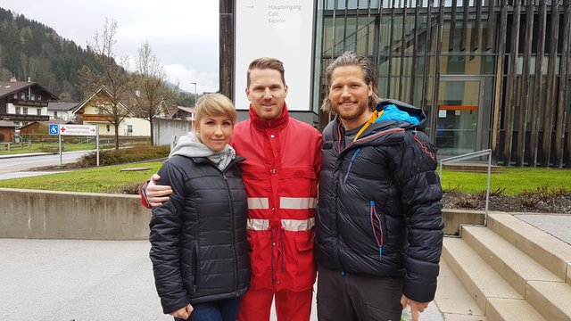 Andreas Ortner mit Sebastian Ströbel und Luise Bähr | Foto: KK