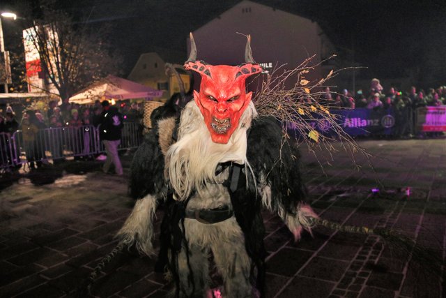 Buachkogl Teifl beim Perchten- und Krampuslauf in Hausmannstätten bei Graz