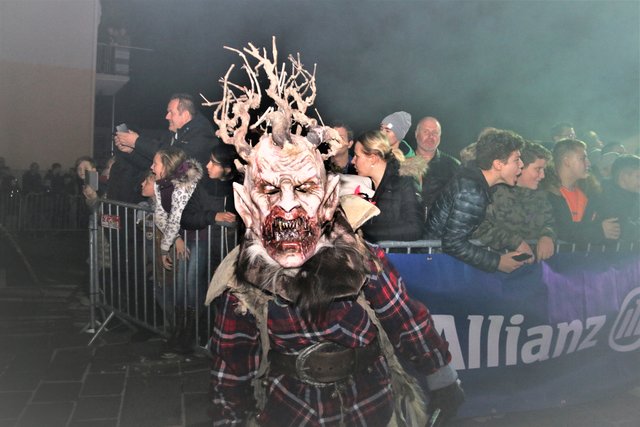 Weinberg Teifln in Hausmannstätten beim Perchten- und Krampuslauf