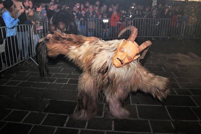 Feldkirchner Seeteufel beim Perchten- und Krampuslauf in Hausmannstätten
