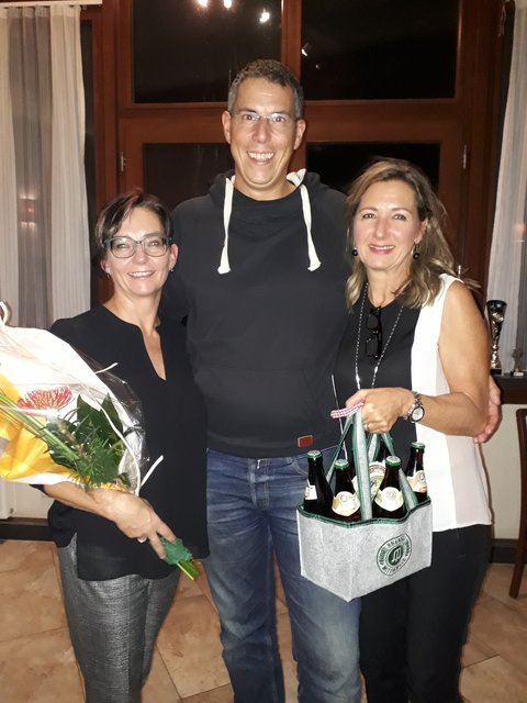Die scheidenden Vorstandsmitglieder Christoph und Bettina Schatz.