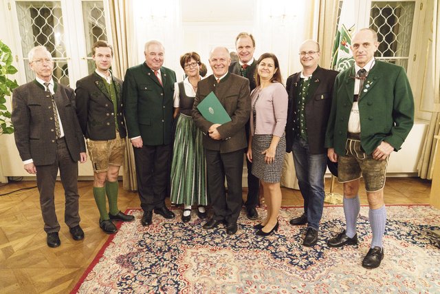 Nono Schreiner, Hans-Jürgen Schröttner, Hermann Schützenhöfer, Angela Jocham, Bernd Prettenthaler, Erwin Dirnberger, Doris Kampus, Peter Lenz und Peter Nöhrer | Foto: Land Steiermark