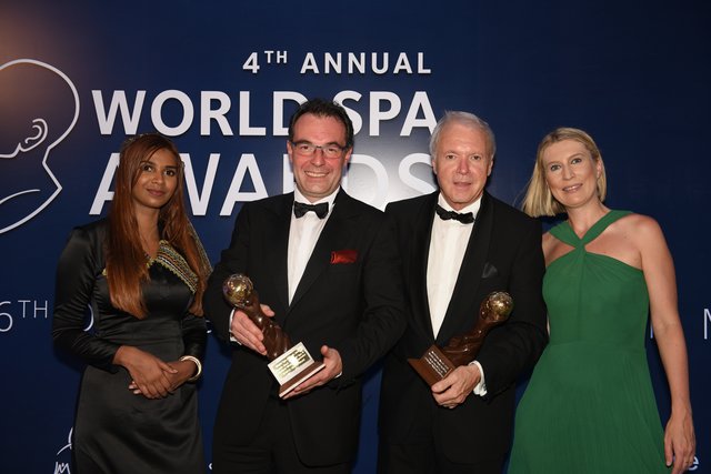 Tom Bauer, COO VAMED Vitality World und Gerhard Gucher, Direktor der VAMED Vitality World (v. l.).
  | Foto: World Spa Awards 2018