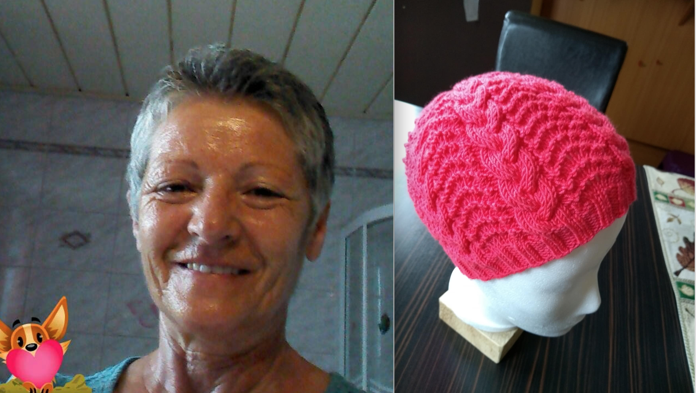 Roswitha Mang, <f>Schöne warme</f> Mützen für den Winter.