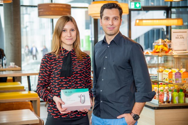 Innovativ: "Carbomed"-Geschäftsführer Evi Jesacher und Bastian Rüther haben mit "ILO" ein Zyklus-Messgerät entwickelt.