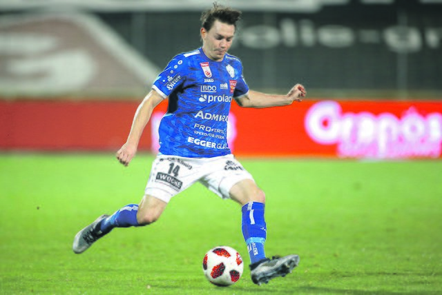Florian Flecker durfte sich als offensiver Mittelfeldspieler bislang über drei Meisterschaftstreffer im Dress des  TSV Hartberg freuen.    | Foto: GEPA pictures