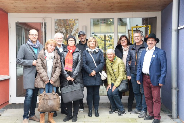 Rundgangsteilnehmer in St. Georgen an der Gusen mit Bgm. Erich Wahl | Foto: Bewusstseinsregion