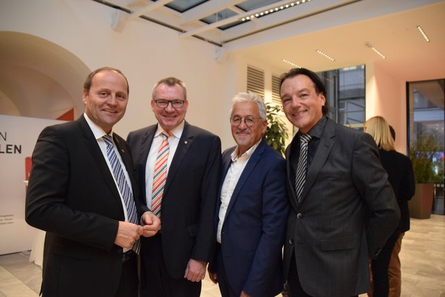 Josef Geisler, Hannes Tratter, Winfried Vescoli und Philipp Reisinger.