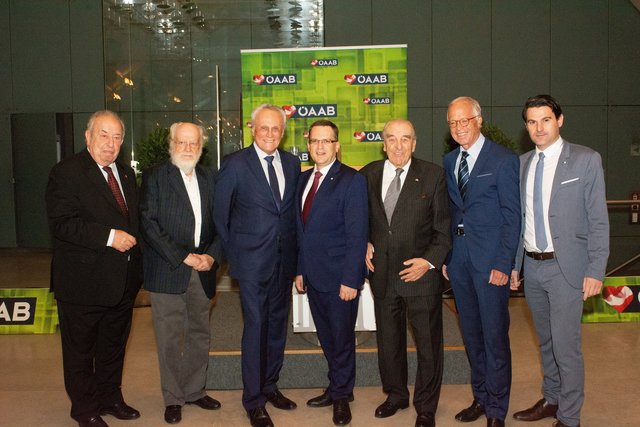 Fritz Neugebauer (Wien), Herbert Kohlmaier (Wien), Josef Höchtl (Klosterneuburg-NÖ), August Wöginger (OÖ), Robert Lichal (Purkersdorf-NÖ) und Werner Fassland (NÖ). Dazu noch der neue ÖAAB-Generalsekretär Christoph Zarits (Burgenland) | Foto: Höchtl