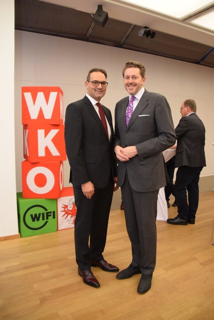 Die Granden der Wirtschaftksammer: Christoph Walser und Harald Mahrer.