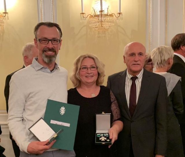 Der Obmann der Crazy Cross Biker, Bernd Mara, darf sich über das Sportverdienstzeichen in Silber freuen.  | Foto: KK