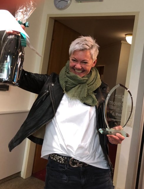 Andrea Hahn darf sich über den ersten Preis freuen. | Foto: Hahn