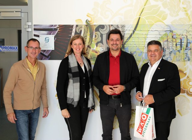 Hier zu Gast bei der Firma Promax Project in Grambach | Foto: WKO
