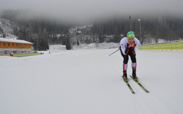 In Ramsau am Dachstein wurden die ersten Langlaufloipen geöffnet. Im Bereich des WM-Stadions stehen rund 2,5 Kilometer präparierte Spuren zur Verfügung. | Foto: TVB Ramsau am Dachstein