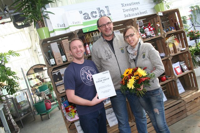 Oliver Pinetz, Michael und Ursula Kraic: "Miete deine eigene Verkaufsfläche!" | Foto: Holzmann