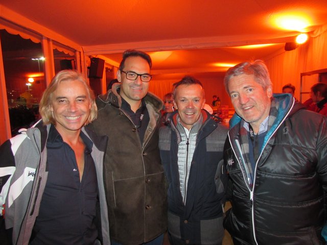 Andreas Steibl, WK-Präsident Christoph Walser, Otmar Ladner und Hannes Wolf. 