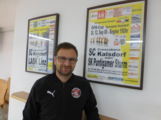 Mit einem Schmunzeln erinnert sich Thomas Hack an den 1:0-Sieg gegen Sturm 2006. Der Neo-Trainer erzielte das Goldtor.