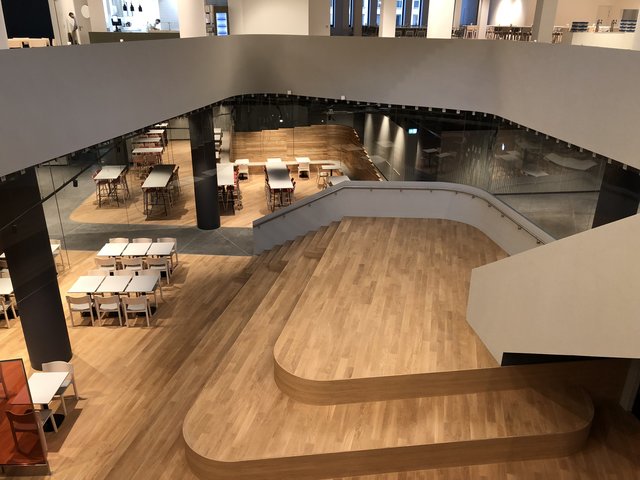 Das Qaurtier Sechs ist eine Großkantine mit modernem Design