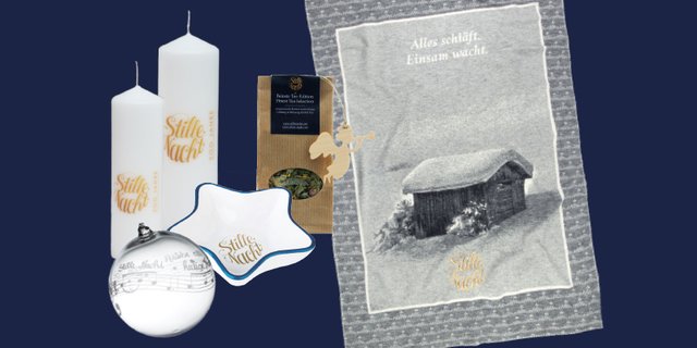 Zu gewinnen gibt es ein exklusives Set aus der "Stille Nacht Kollektion" aus dem Tirol Shop.  | Foto: kultur.tirol