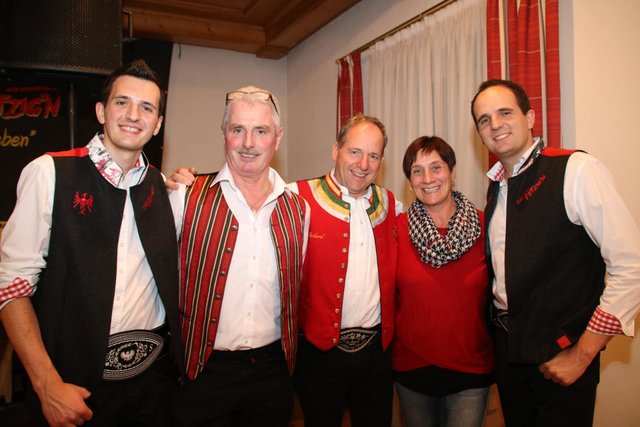 Michael Spitaler, BGM Johann Hölzl, Gerhard Spitaler, Anita Hölzl und Geoer Spitaler