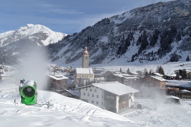 Aktuelle Ortsansicht von Lech am Arlberg.
