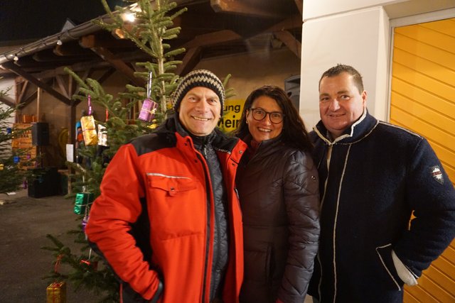 Ewald und Claudia Paukowitsch mit Rudolf Reiss