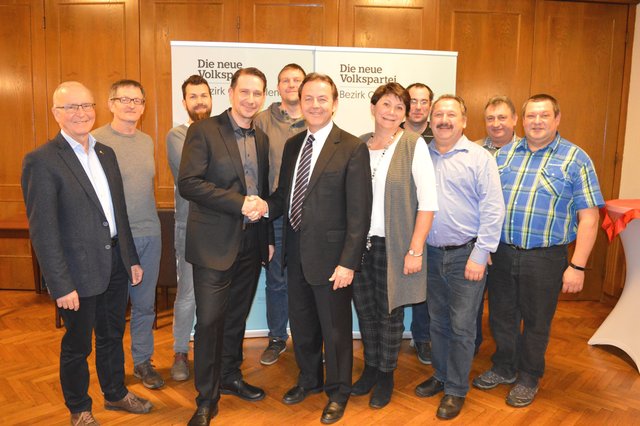 Werner Gradwohl, Franz Lebinger, Wolfgang Binder-Laki, Johann Oberhofer, Roman Unger, Nikolaus Berlakovich, Martina Pauer, Martin Schütz, Ernst Pauer, Michael Wilfinger, Martin Tremmel | Foto: Foto: ÖVP