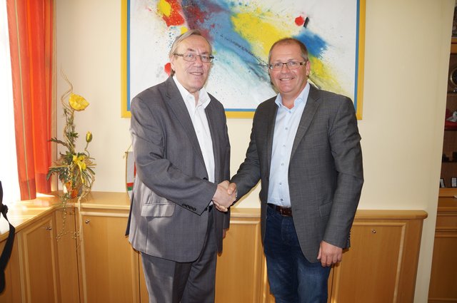 Die beiden Bgm. Ernst Meixner und Bernd Osprian bastelten an einer Städtefusion, die letztendlich scheiterte. | Foto: Almer