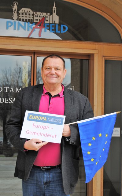 Eduard Posch ist nun auch Europa-Gemeinderat in Pinkafeld.