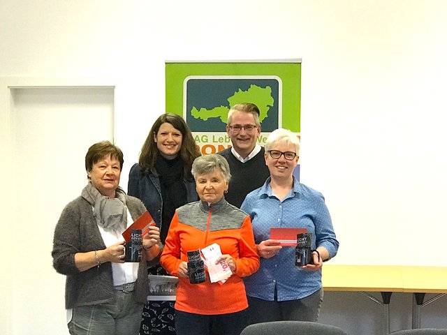 Elisabeth Etzer, Cathrine Maislinger, GF Leader Lebens.Wert.Pongau, Herta Steiner, Klaus Horvat-Unterdorfer, GF SBS, Andrea Gruper.