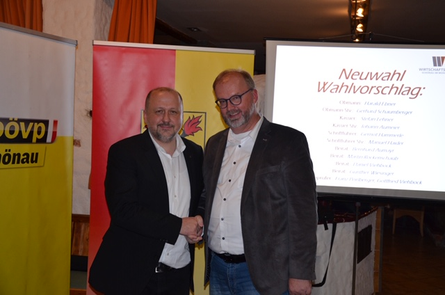 Harald Ebner und Bezirksobmann Christian Naderer (von links). | Foto: WB