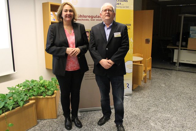v.l.n.r. Mag. Ulrike Kriener (Klinische und Gesundheitspsychologin) und Wolfgang Marchart (Leiter Service-Center Mistelbach der NÖGKK); | Foto: NÖGKK