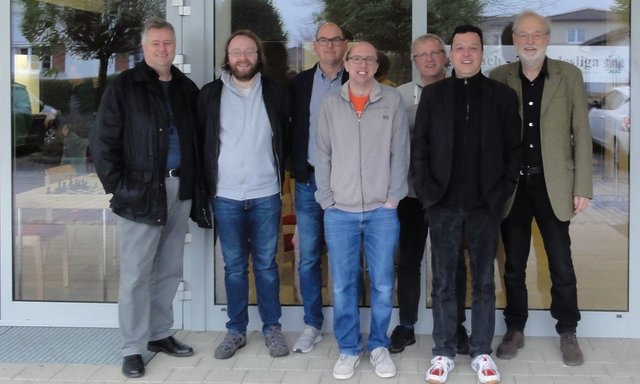 Die Bundesligamannschaft der Spielgemeinschaft Sauwald: Christoph Renner, Sebastian Testor, Peter Schmidt, Kapitän Josef Maier, Didi Hiermann, Mario Taggatz und Alois Hellmayr. | Foto: Foto: SPG Sauwald