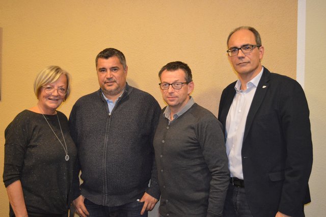 Bürgermeisterin Ingrid Salamon und Vizebgm. Otmar Illedits mit Günter Dorner und dem neuen Gemeinderat Markus Pinter. | Foto: Stadtgemeinde Mattersburg