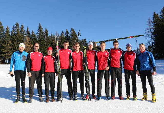 Die Orientierungsläufer vom Heeressport schnallten die Langlaufschier an. | Foto: HSV Pinkafeld