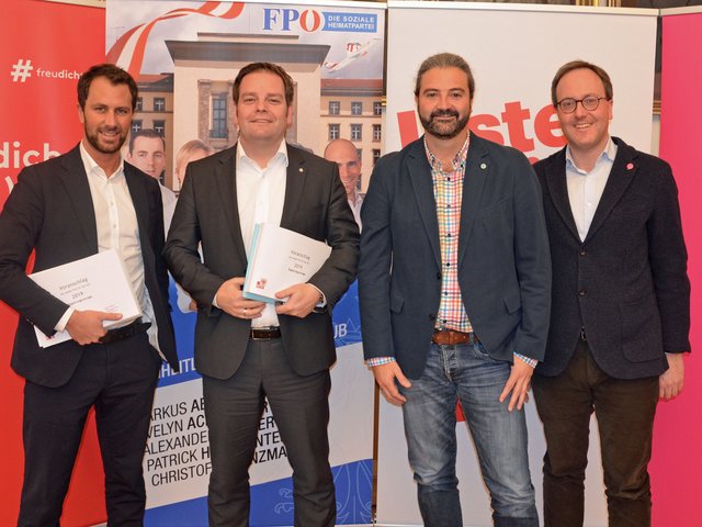 Dornauer, Abwerzger, Sint und Oberhofer stimmen einheitlich gegen das Landesbudget 2019 | Foto: neue SPÖ Tirol