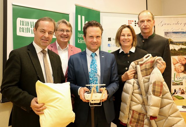 Innovativ: Johann Mößler, Bernhard Tscharre, Peter Granig, Herta und Johann Taferner