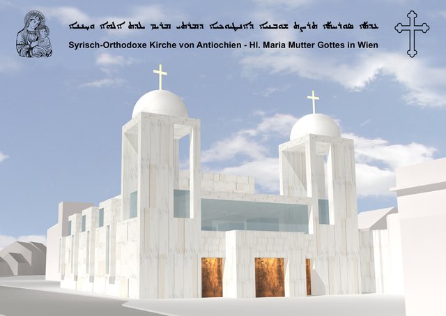 Die syrisch-orthodoxe Kirche soll in einem Jahr fertiggestellt werden und 350 Mitgliedern Platz bieten.