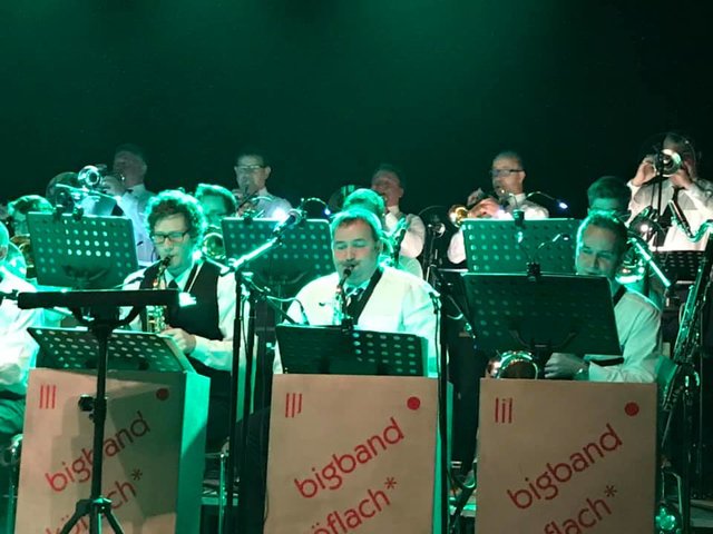 Die Bigband Köflach begeisterte zwei Mal fast drei Stunden das zahlreich erschienene Publikum.