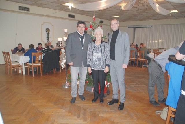 Bei der Feier mit dabei: Johann Lotter, Anna Bierbaum und Christoph Haider | Foto: Gemeinde Draßburg