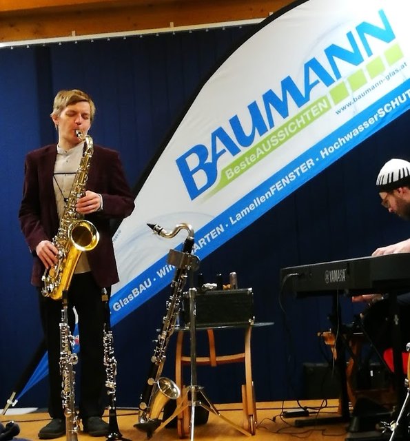 David Helbock`s Random/Control Trio live im KulturGlasHaus in Baumgartenberg mit Franz Baumann und Gottfried Kraft. | Foto: G.Kraft